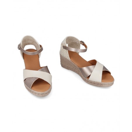 Bicolor Wedge Espadrilles Andares 438217