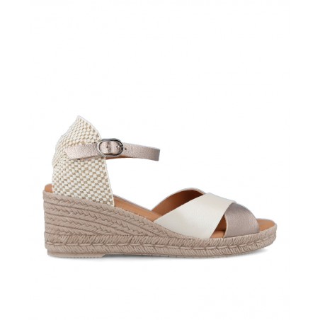 Bicolor Wedge Espadrilles Andares 438217