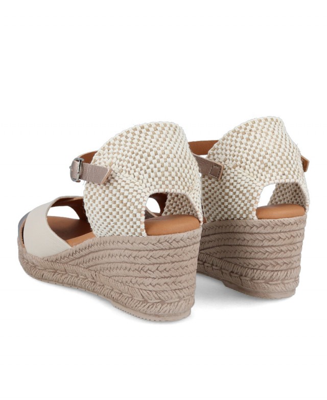 Bicolor Wedge Espadrilles Andares 438217