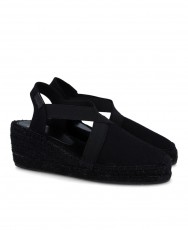 Toni Pons Fabi black wedge espadrilles