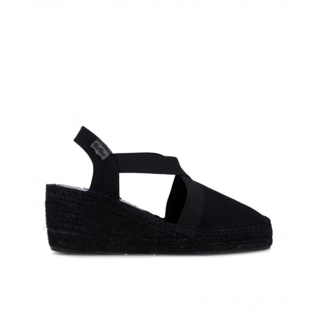 Toni Pons Fabi black wedge espadrilles