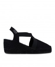 Toni Pons Fabi black wedge espadrilles