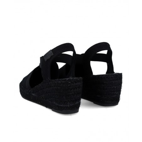 Toni Pons Fabi black wedge espadrilles