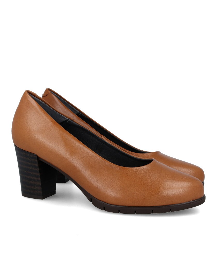 Zapato de salón color marrón Pitillos 100