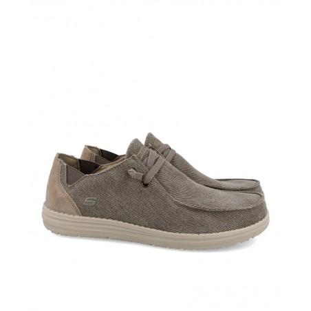 h2Mocasines de lona Skechers Melson Raymon h2 pstrongMocasines de lona Skechers Melson Raymon strong para hombre en color taupe