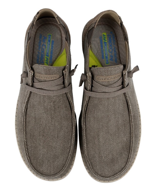 h2Mocasines de lona Skechers Melson Raymon h2 pstrongMocasines de lona Skechers Melson Raymon strong para hombre en color taupe h2Mocasines de lona Skechers Melson Raymon h2 pstrongMocasines de lona Skechers Melson Raymon strong para hombre en color taupe
