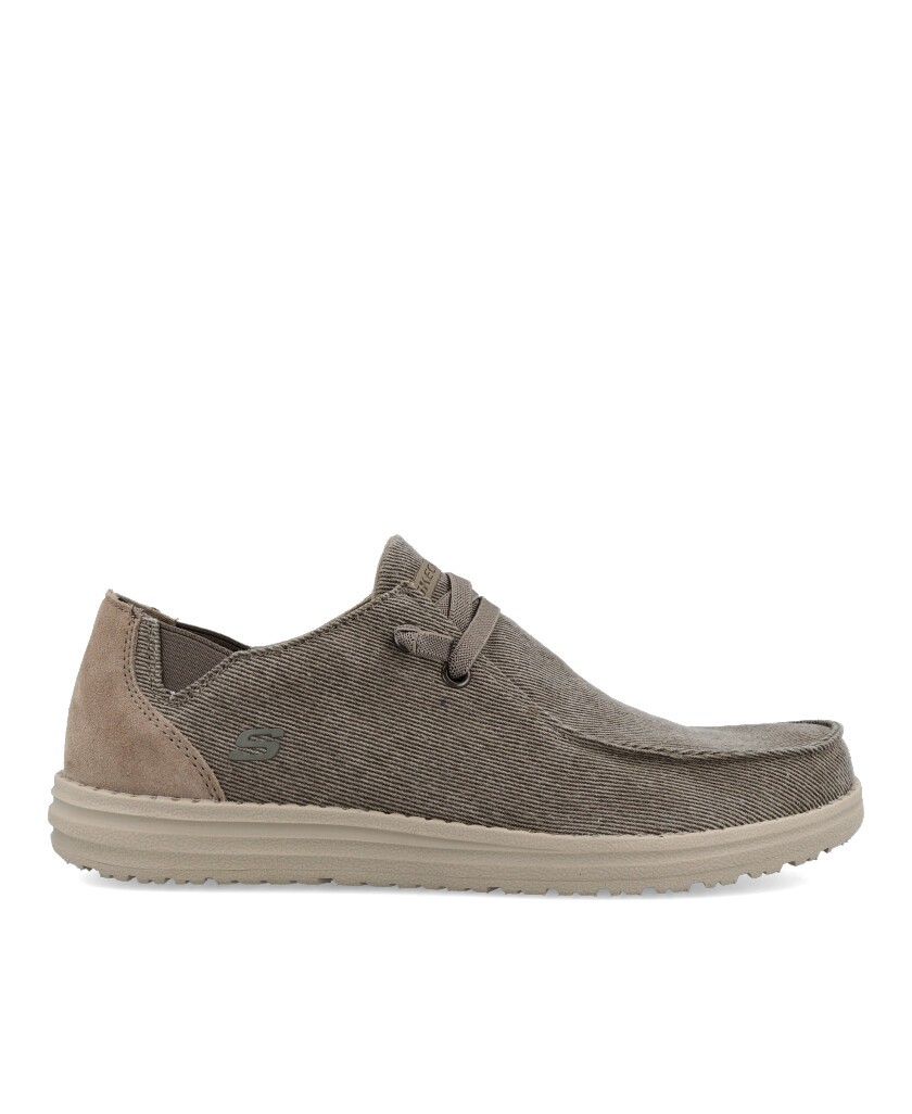 h2Mocasines de lona Skechers Melson Raymon h2 pstrongMocasines de lona Skechers Melson Raymon strong para hombre en color taupe