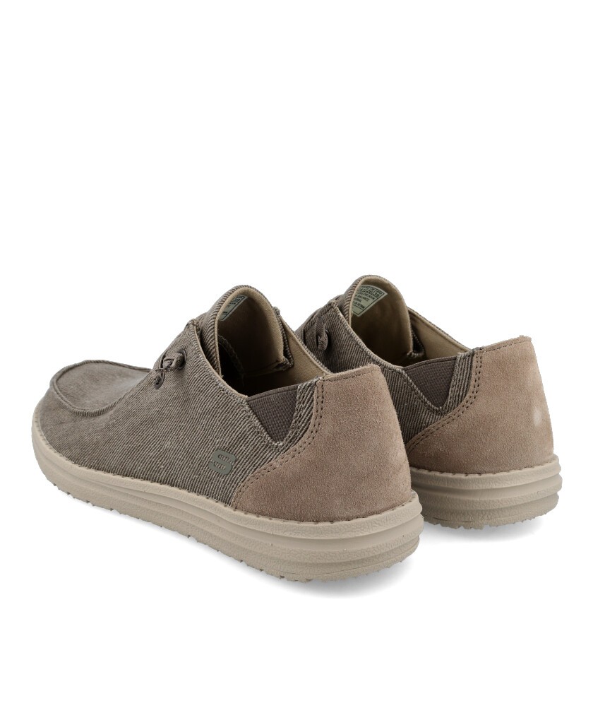 h2Mocasines de lona Skechers Melson Raymon h2 pstrongMocasines de lona Skechers Melson Raymon strong para hombre en color taupe