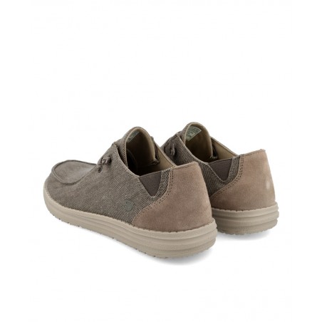h2Mocasines de lona Skechers Melson Raymon h2 pstrongMocasines de lona Skechers Melson Raymon strong para hombre en color taupe