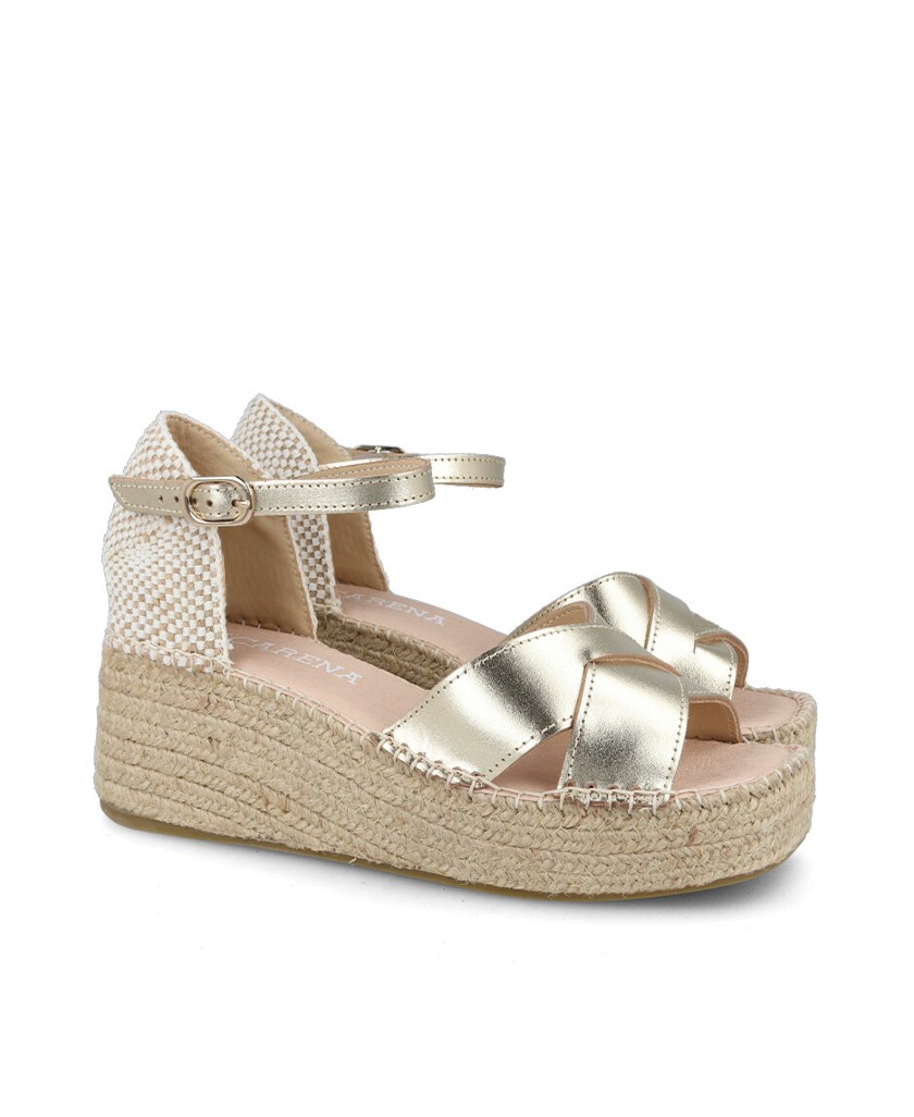 Metallic color espadrilles Macarena Anisa 39