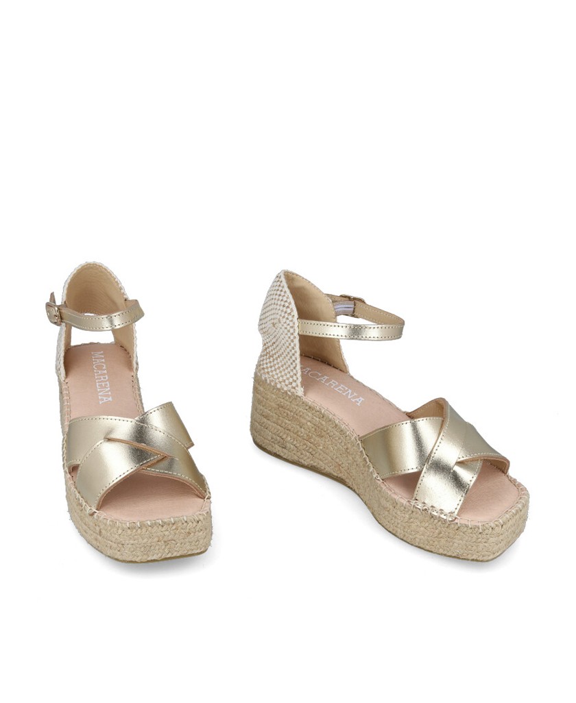 Metallic color espadrilles Macarena Anisa 39