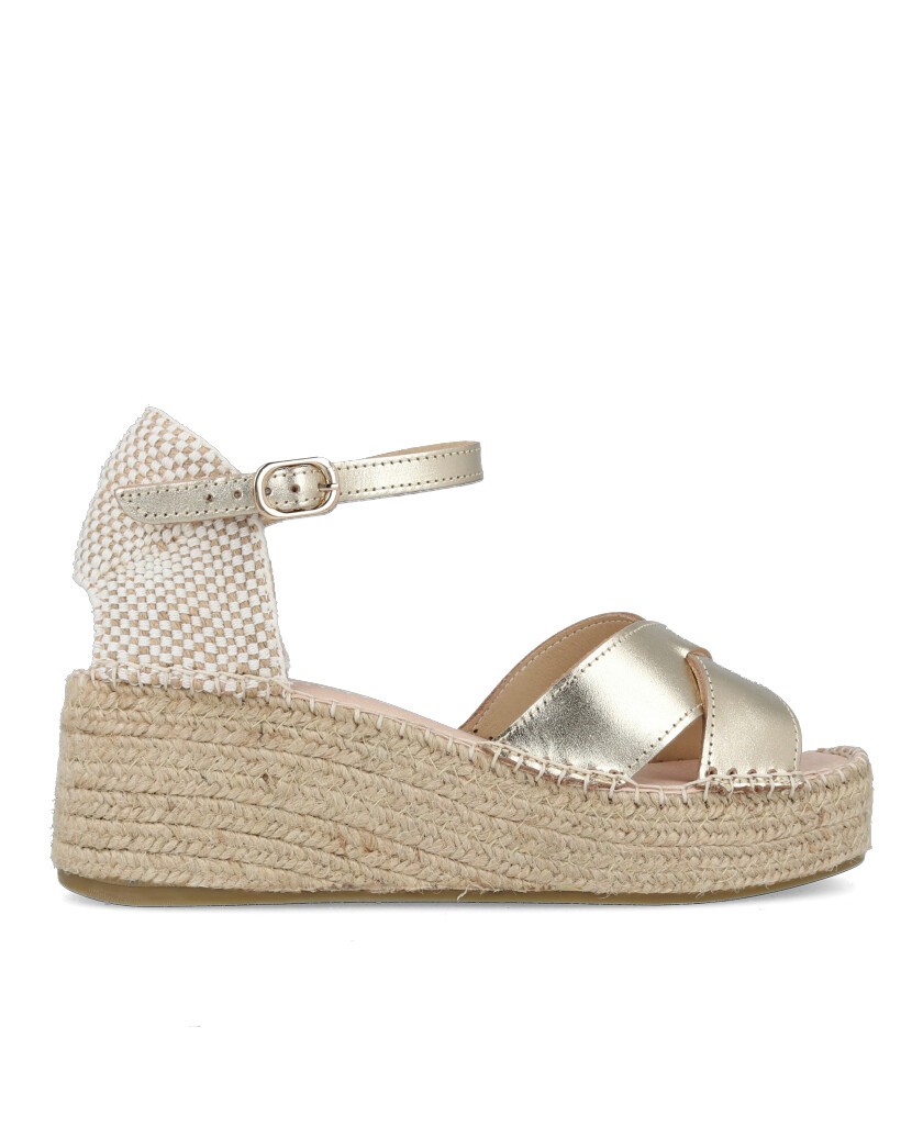 Metallic color espadrilles Macarena Anisa 39