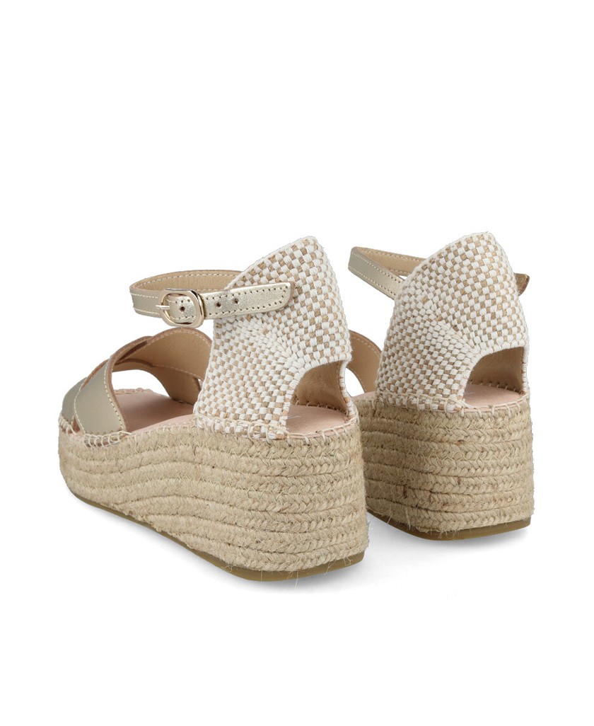 Metallic color espadrilles Macarena Anisa 39