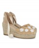 Alpargatas con flores Alhamas Romero 06800 RF5D