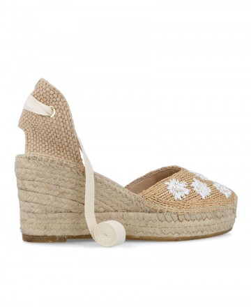 Alpargatas con flores Alhamas Romero 06800 RF5D