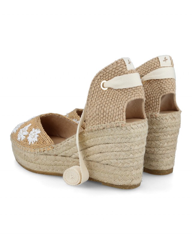 Alpargatas con flores Alhamas Romero 06800 RF5D