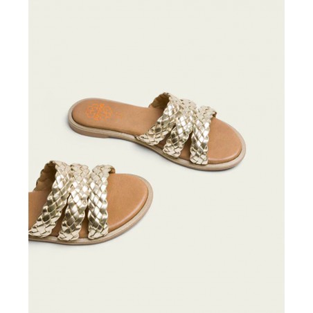 Metallic Slip-on Sandal Porronet Elisa 3105