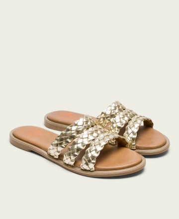 Metallic Slip-on Sandal Porronet Elisa 3105