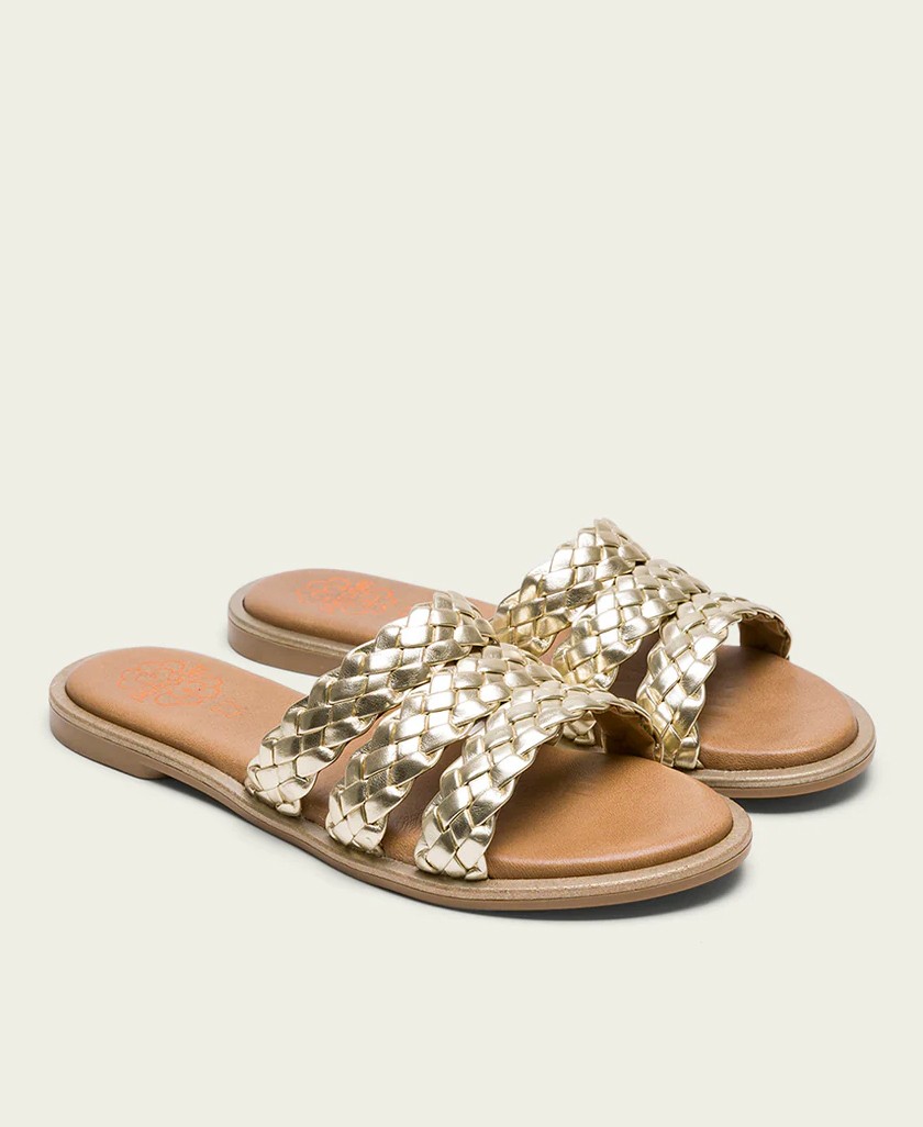 Metallic Slip-on Sandal Porronet Elisa 3105