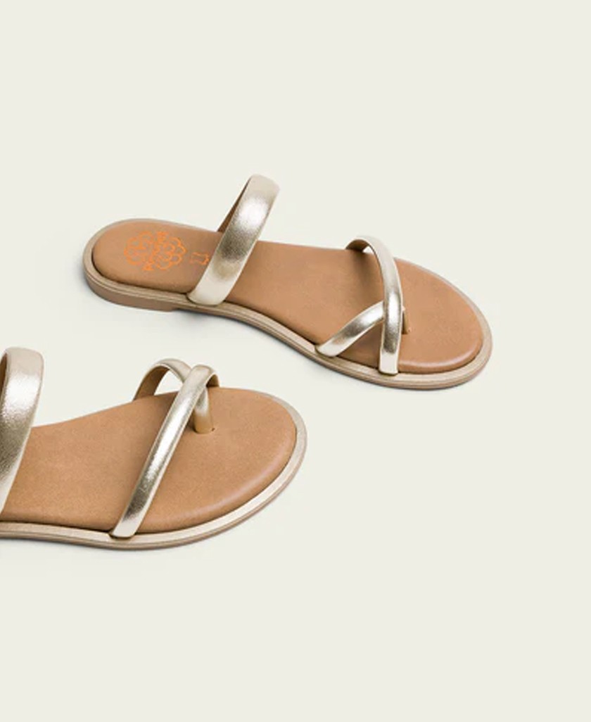Golden Toe-Post Sandal Porronet Camila 3107