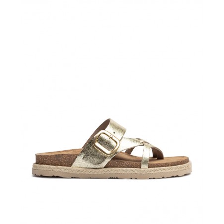 Sandalias planas metalizadas Yokono Arena 003