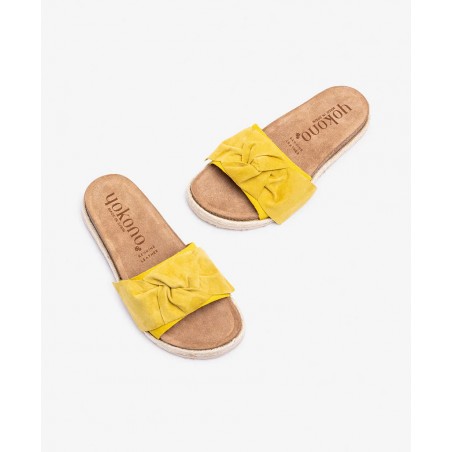 Sandalias amarillas de piel Yokono Arena 004