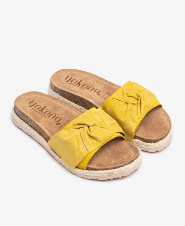Sandalias amarillas de piel Yokono Arena 004