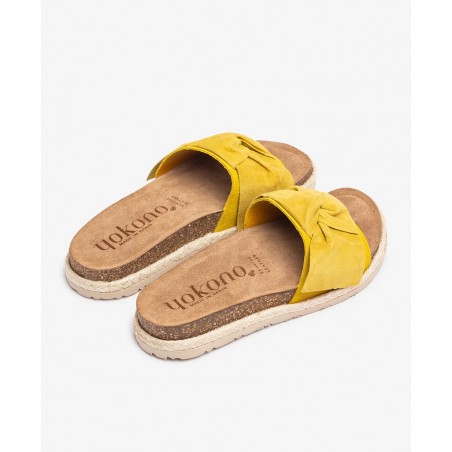 Sandalias amarillas de piel Yokono Arena 004