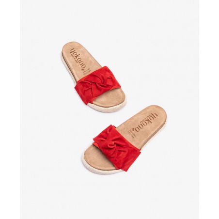 Sandalias casual de color rojo Yokono Arena 004