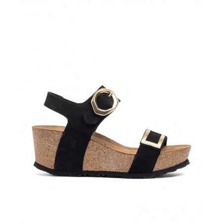 Black wedge sandal Yokono Bari 255