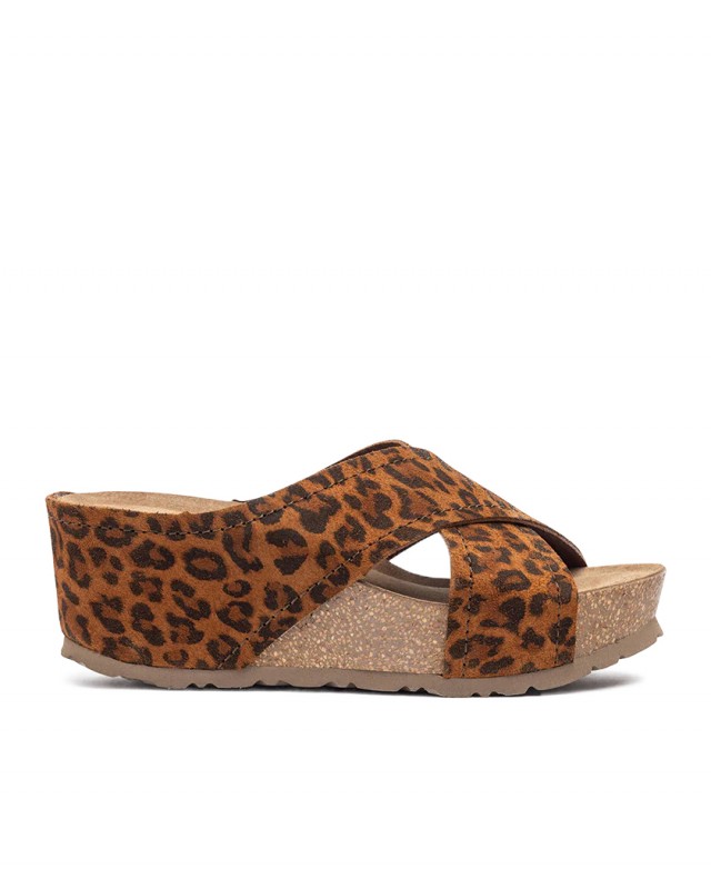 Sandalia estampado leopardo Yokono Bari 257