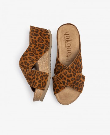 Leopard print sandal Yokono Bari 257