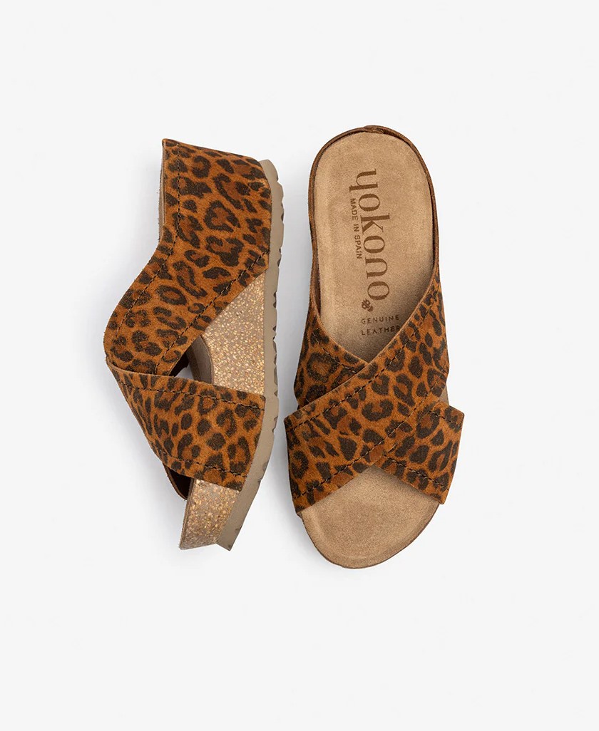 Leopard print sandal Yokono Bari 257