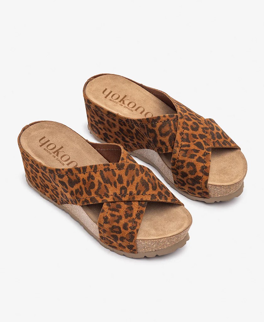 Leopard print sandal Yokono Bari 257