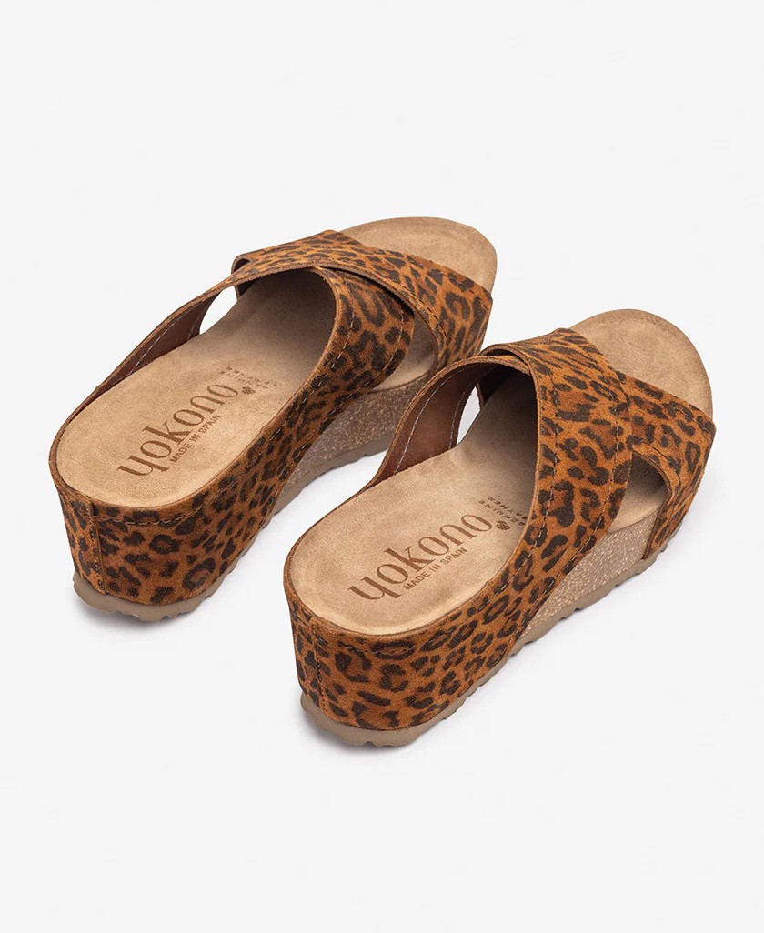 Leopard print sandal Yokono Bari 257