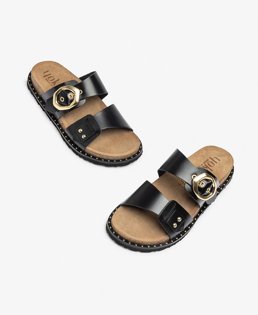 Yokono Bolus 254 Black Strap Sandals