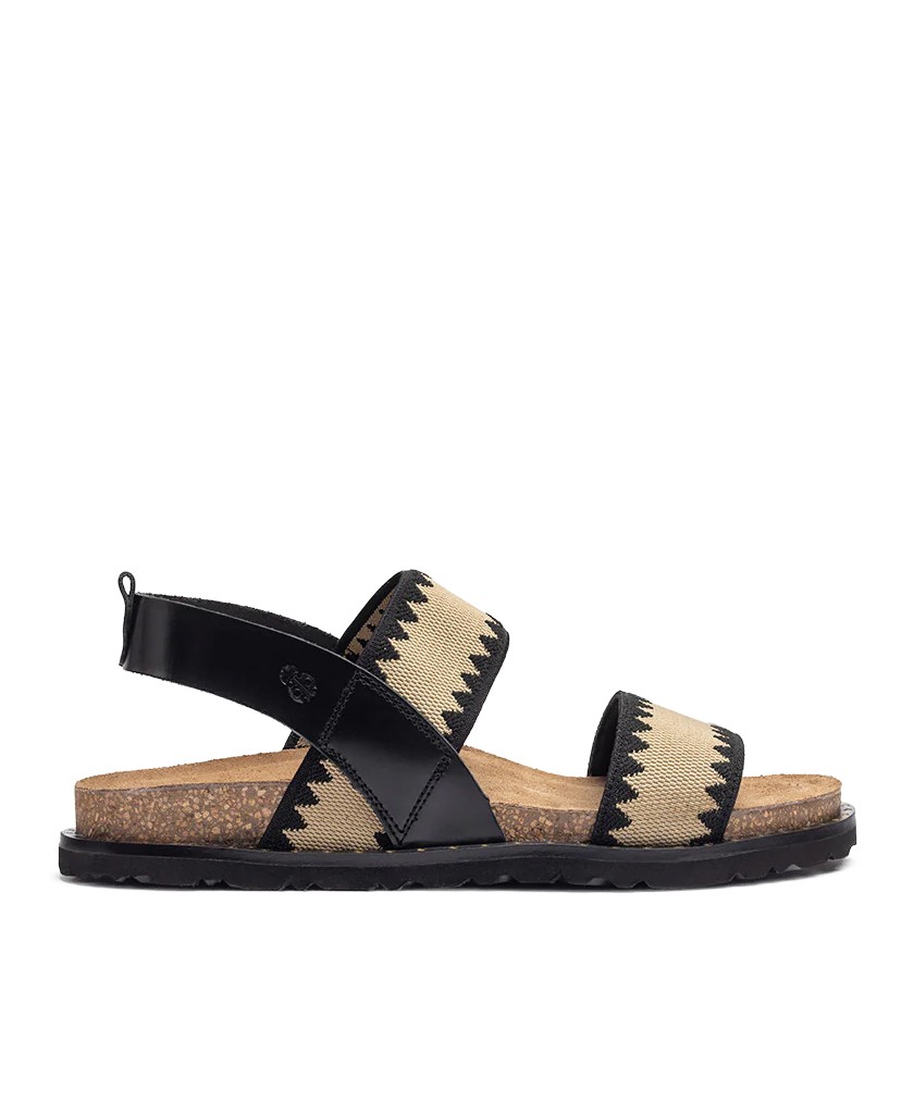 Two-tone flat sandal Yokono Bolus 255