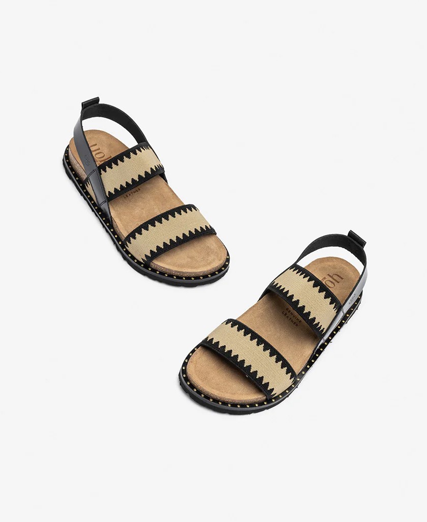 Two-tone flat sandal Yokono Bolus 255
