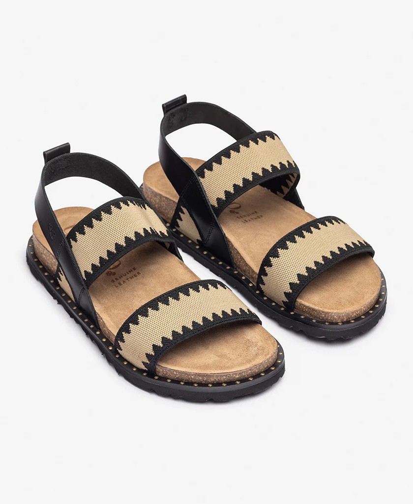 Two-tone flat sandal Yokono Bolus 255