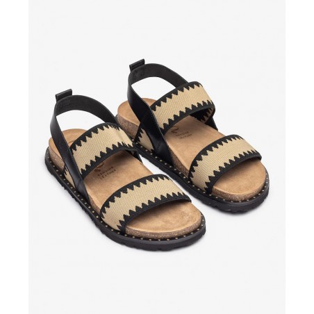 Two-tone flat sandal Yokono Bolus 255