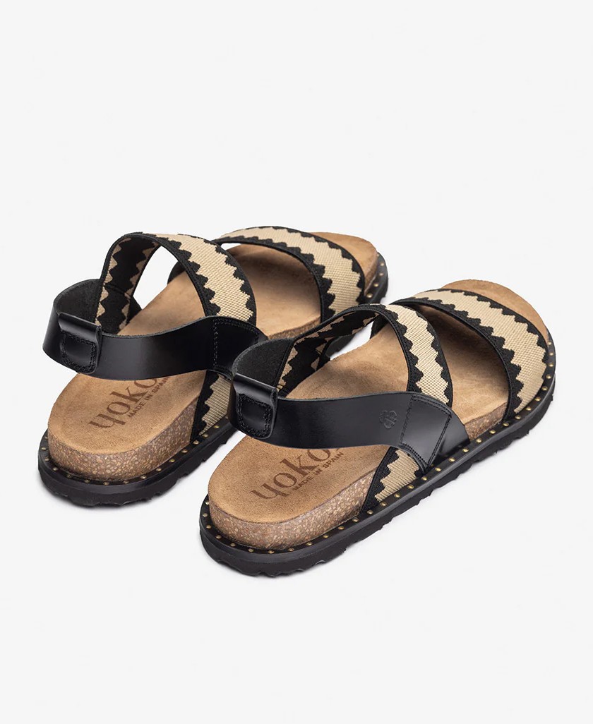 Two-tone flat sandal Yokono Bolus 255