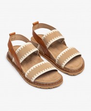 Sandalia de piel de color marrón Yokono Bolus 255 Sandalia de piel de color marrón Yokono Bolus 255