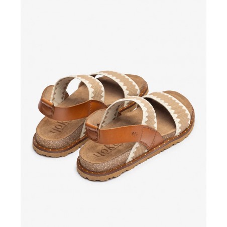Brown leather sandal Yokono Bolus 255