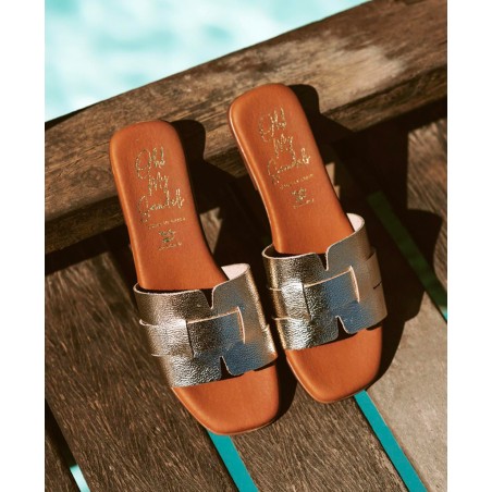 Catchalot 5343 metallized spade sandal