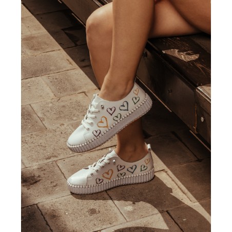Zapatilla plana de piel Happy Monk Mallorca-009