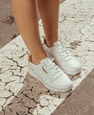 Happy Monk Calpe-002 leather sneakers