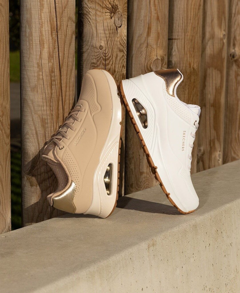 Zapatilla deportiva con cuña Skechers Uno Wedge