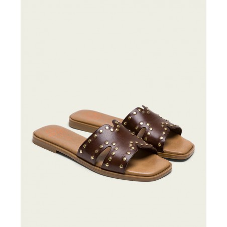 Porronet 3115 Brown Studded Sandals