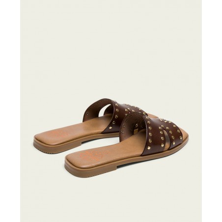 Porronet 3115 Brown Studded Sandals