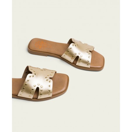 Porronet 3115 Metallic Slide Flip-Flops